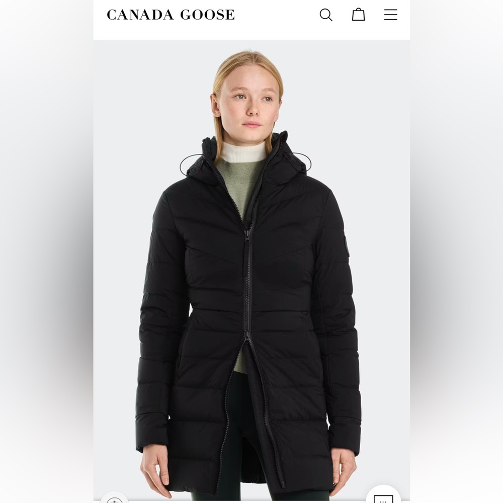 Canada Goose Clair Coat Black Label Large